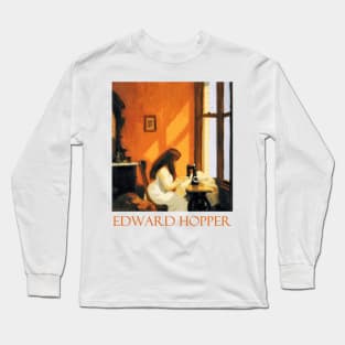 Girl at a Sewing Machine by Edward Hopper Long Sleeve T-Shirt